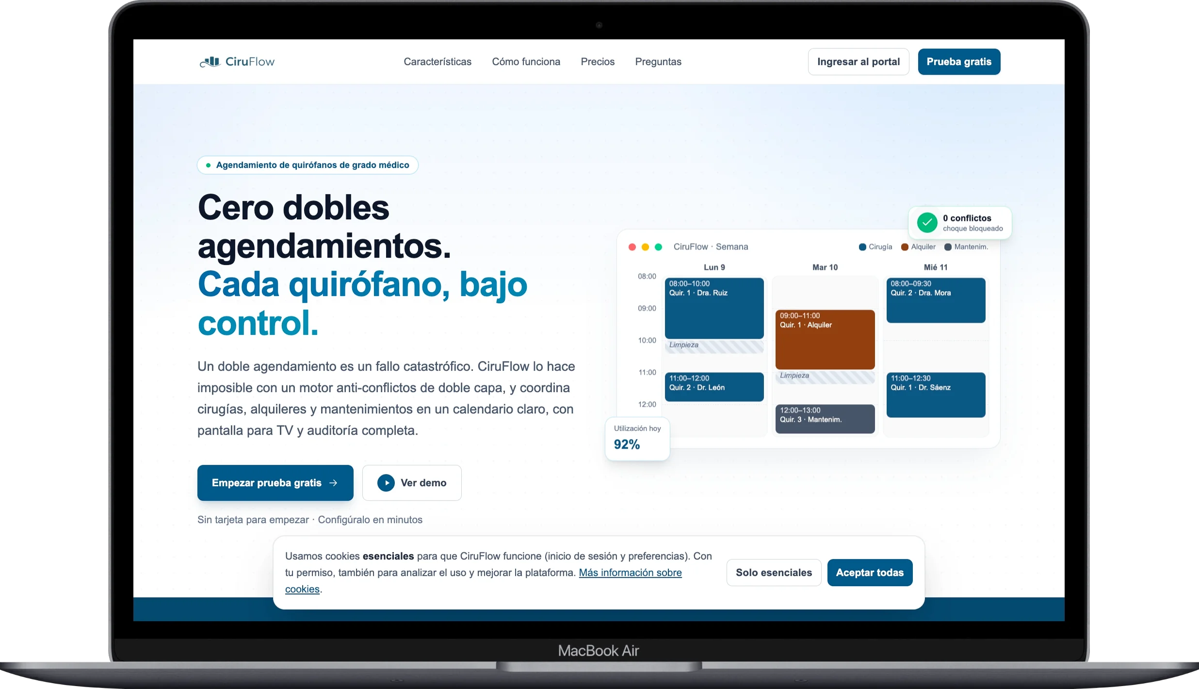 Landing de CiruFlow
