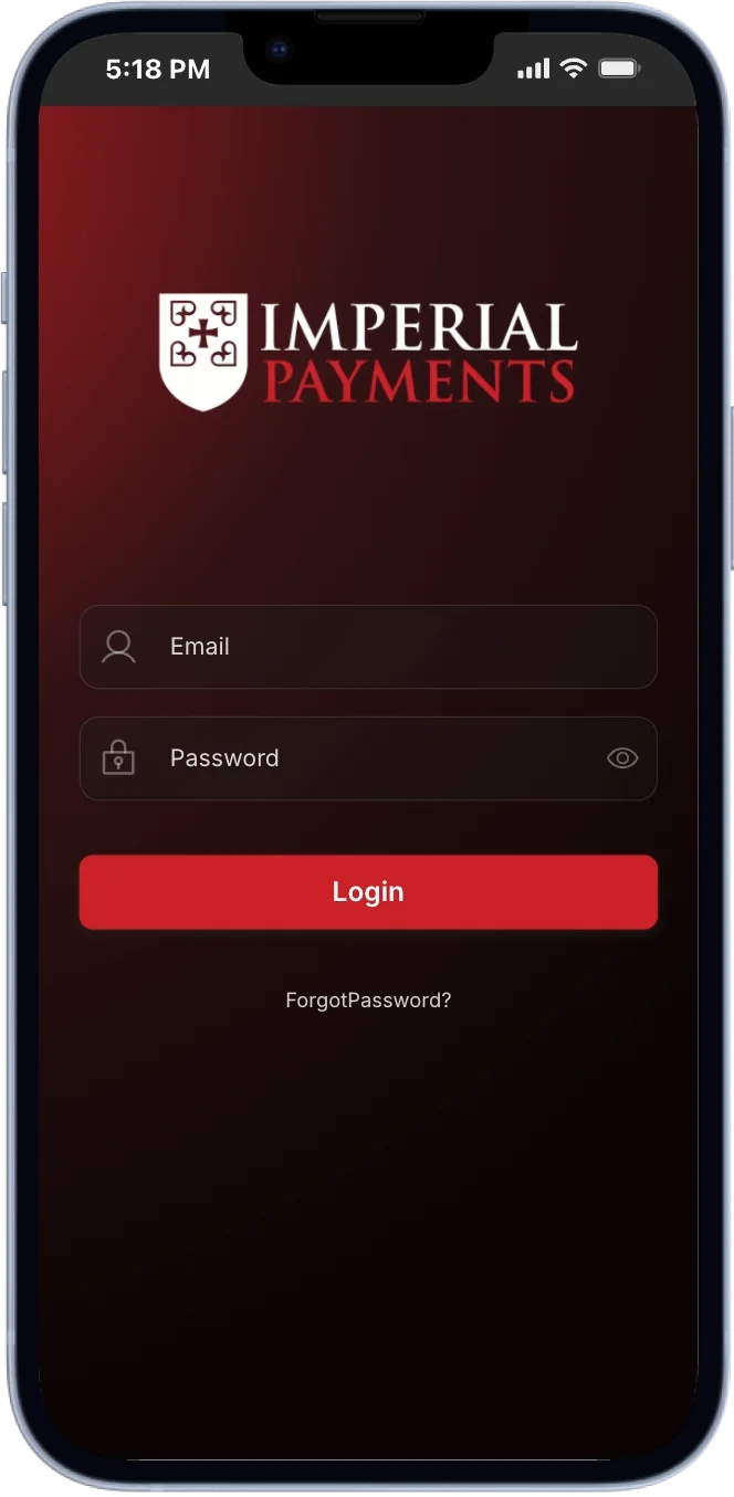 App móvil de Imperial Payments